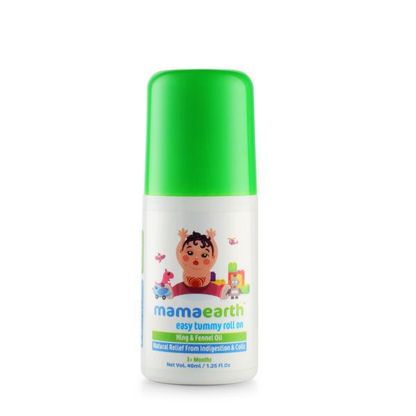 Mamaearth Easy Tummy Roll On for Digestion and Colic Relief, Hing and Fennel, 40 ml